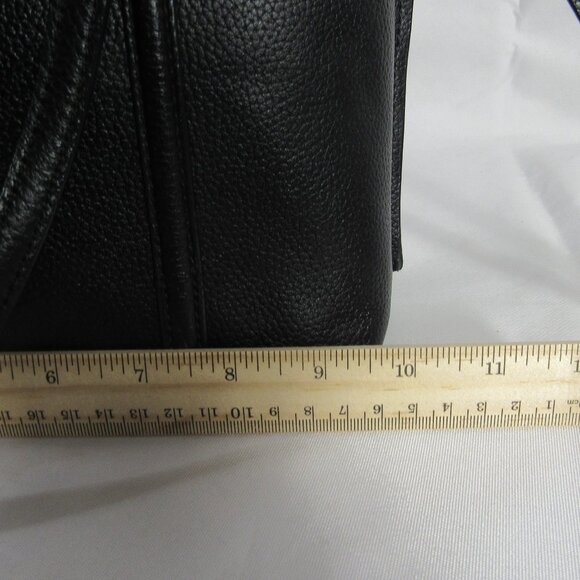 COLE HAAN GENUINE LEATHER 10" TOTE with TAG ORG $278 BLACK - Picture 8 of 15